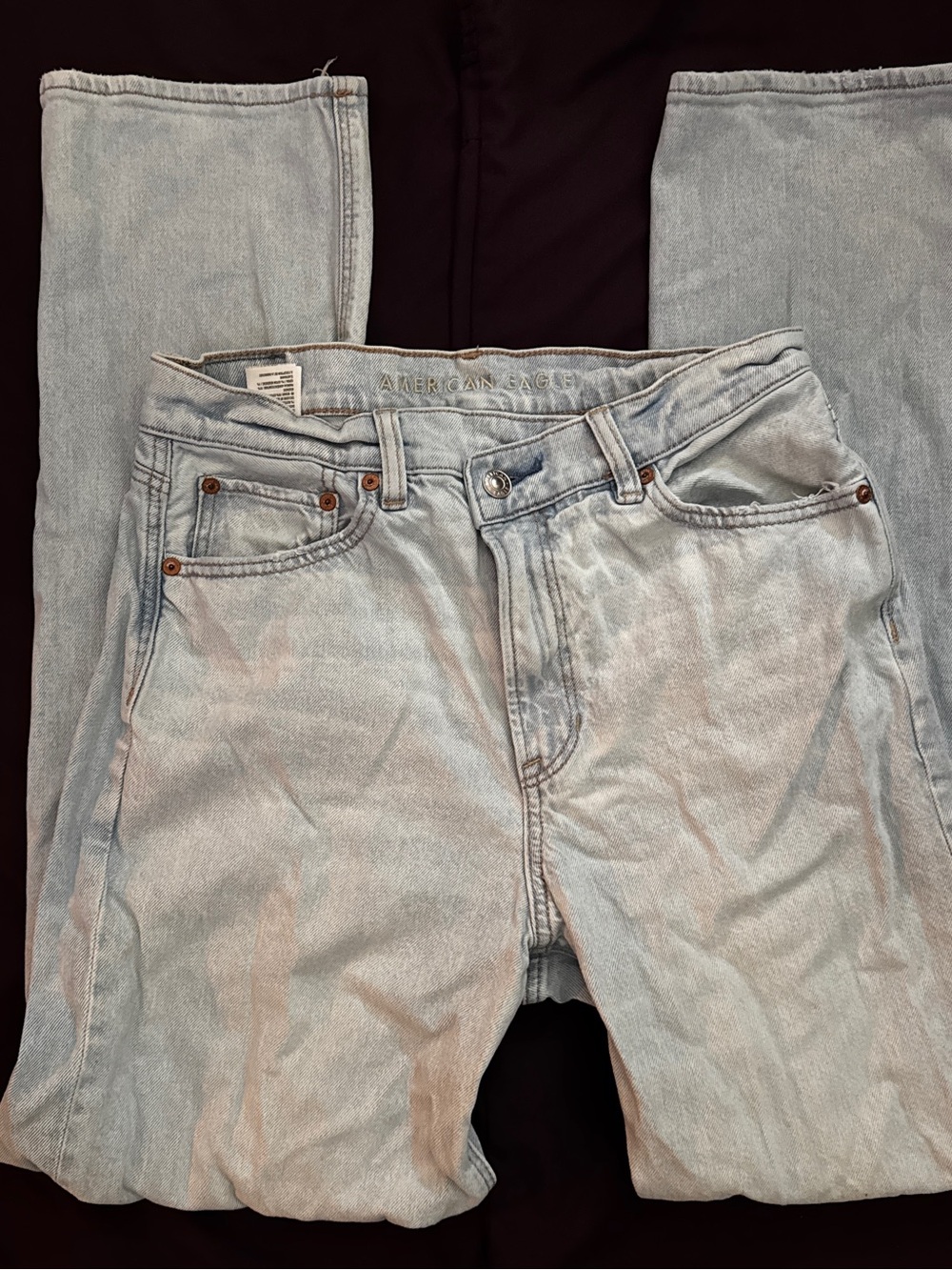 American Eagle Outfitters Women’s Light Blue Straight Leg Jeans